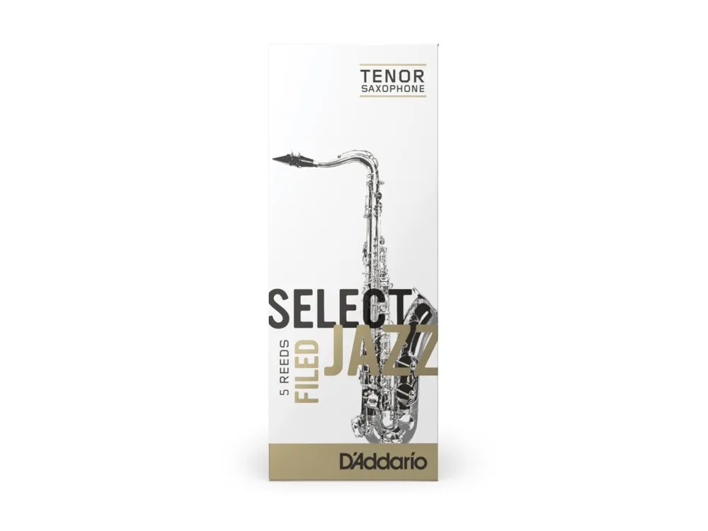 Akce D‘Addario Select Jazz Filed Tenor Saxophone Reeds, Strength 4 Soft, 5-pack