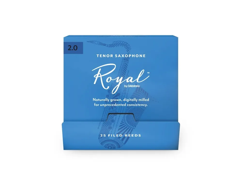 Royal by D‘Addario Tenor Saxophone Reeds, 2.0, 25-Count Single Reeds Akční Nabídka