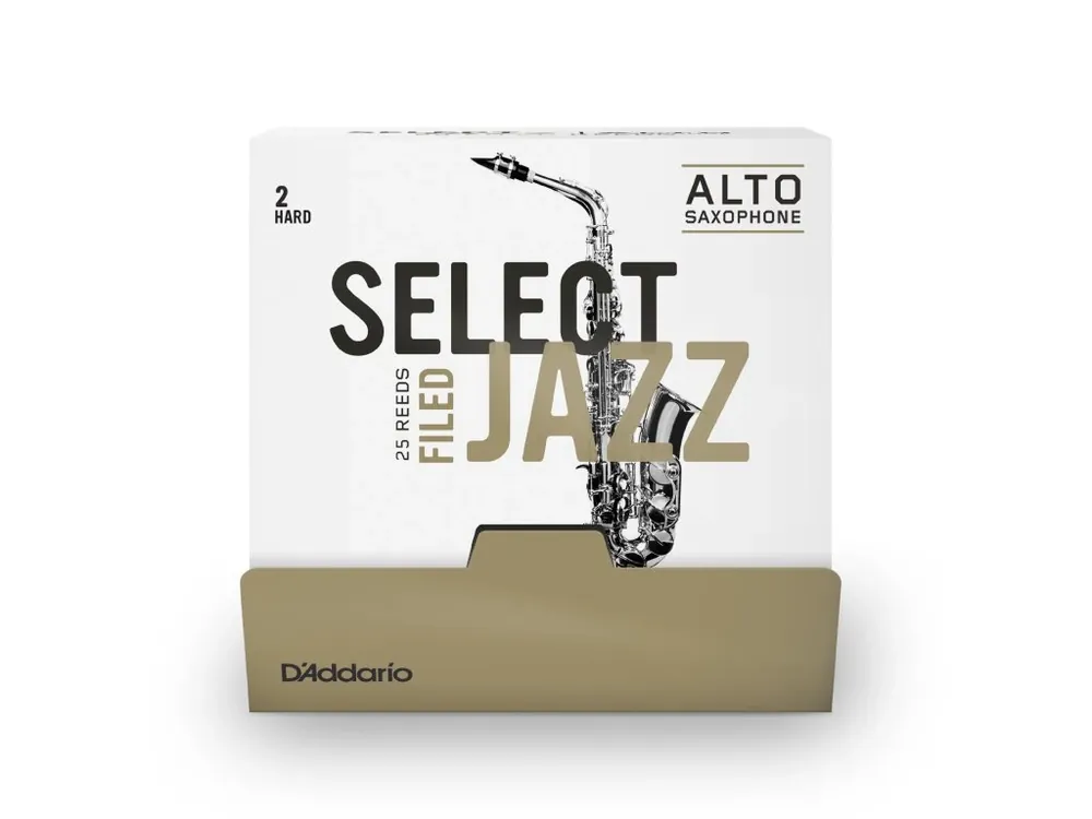 D‘Addario Select Jazz Filed Alto Saxophone Reeds, Strength 2 Hard, 25 Box Značkový