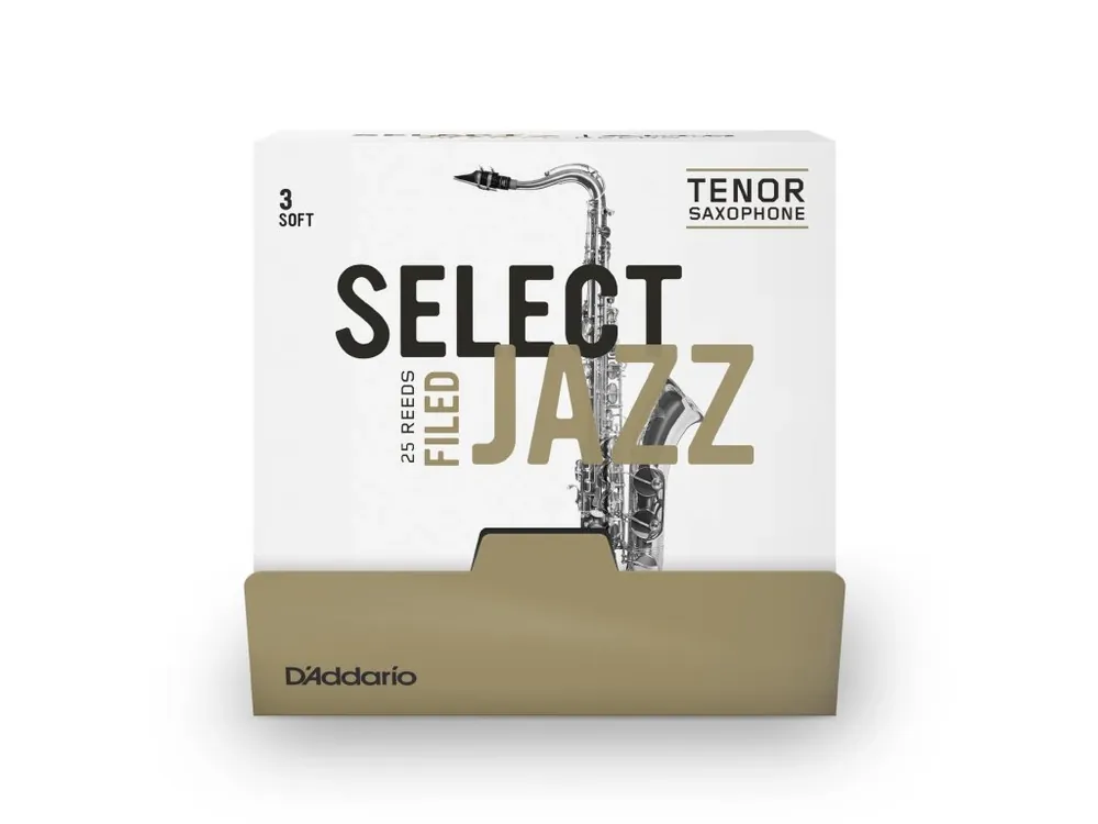 D‘Addario Select Jazz Filed Tenor Saxophone Reeds, Strength 3 Soft, 25 Box Vysoce Kvalitní
