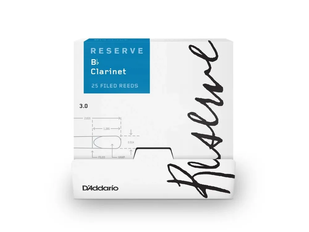 Nejprodávanější D‘Addario Reserve Bb Clarinet Reeds, Strength 3.0, 25-box