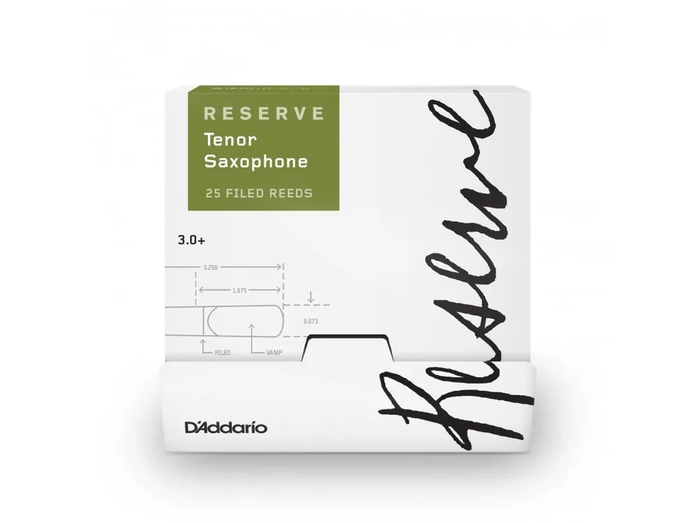 Vrácení Zdarma D‘Addario Reserve Tenor Saxophone Reeds, Strength 3.0+, 25-box