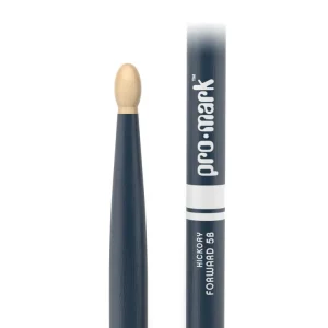 Značkový ProMark Classic Forward 5B Painted Blue Hickory Drumstick, Oval Wood Tip