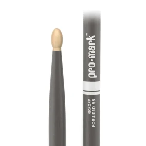 Bezpečná Platba ProMark Classic Forward 5B Painted Gray Hickory Drumstick, Oval Wood Tip
