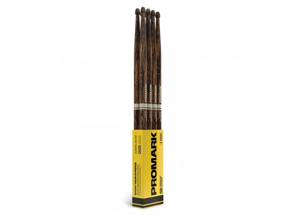 Cenový Hit ProMark Rebound 5B FireGrain Hickory Drumstick, Acorn Wood Tip, 4-Pack