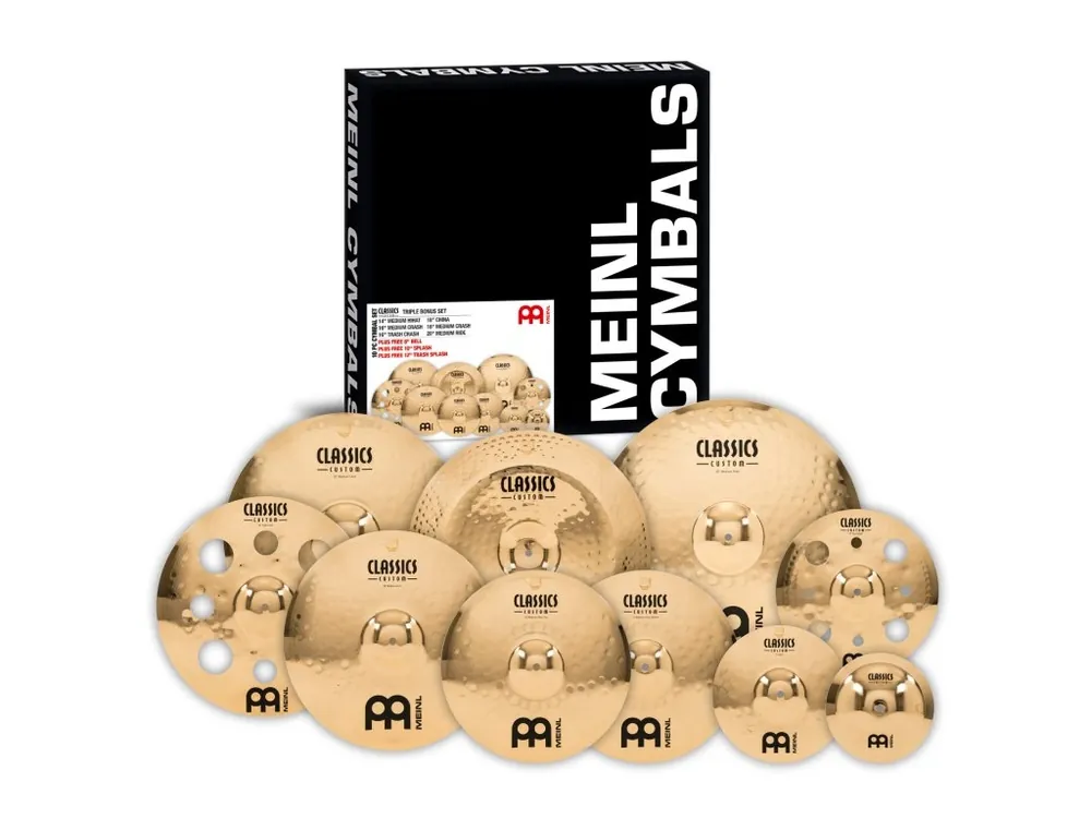 Kup Teď TAMA - CL.CU. TRIPLE BONUS SET MEINL, 14MH, 16MC, 18MC, 20MR, 16TRC, 18CH, +FREE 8B + 10S + 12TRS CC4680-TRB