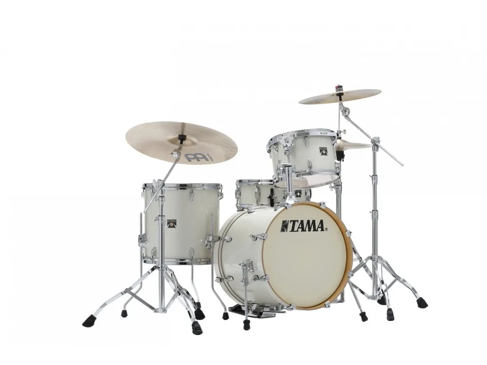 TAMA - DRUM SET 4-PCS.SUPERSTAR MAPLE, VINTAGE WHITE SPARKLE,+SM5W, 1208,1414,1814,1455, C-HW CK48-VWS Nízká Cena