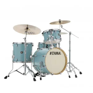 Akce TAMA - DRUM SET 4-PCS.SUPERSTAR MAPLE, LIGHT EMERALD BLUE GREEN,+SM5W, 1208,1414,1814,1405, C-HW CL48-LEG