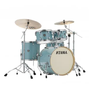 Značkový TAMA - DRUM SET 5-PCS.SUPERSTAR MAPLE, LIGHT EMERALD BLUE GREEN,+SM5W, 1007,1208,1414,2016,1455, C-HW CL50R-LEG