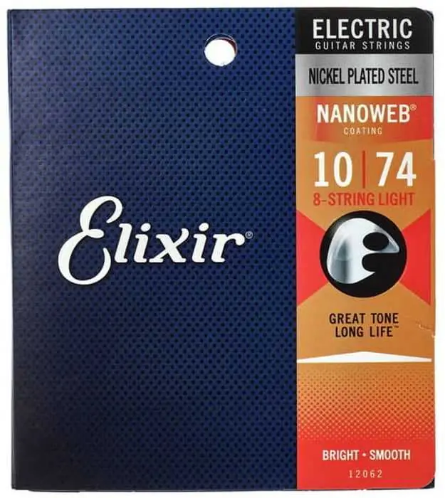 ELIXIR 12062 Ultra Thin NANOWEB® Coating 8 String Light Vrácení Zdarma