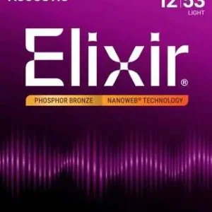 Akční Cena ELIXIR 16052 Phosphor Bronze Ultra Thin NANOWEB® Coating Light