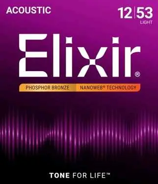 Akční Cena ELIXIR 16052 Phosphor Bronze Ultra Thin NANOWEB® Coating Light