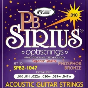 Gorstrings Sirius SPB2-1047 Struny pro akustickou kytaru Přímo Od Výrobce