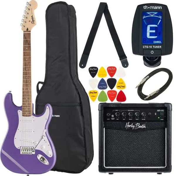 Vysoce Kvalitní Fender Squier Sonic Strat LRL Ultravi Set