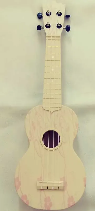 Nová Kolekce AUDIANA sopránové ukulele - kytky růžové