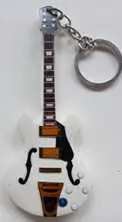 Poslední Šance Přívěsek na klíče Music Legends PPT-PD190 Alex Lifeson Rush Gibson Memphis ES-355 White