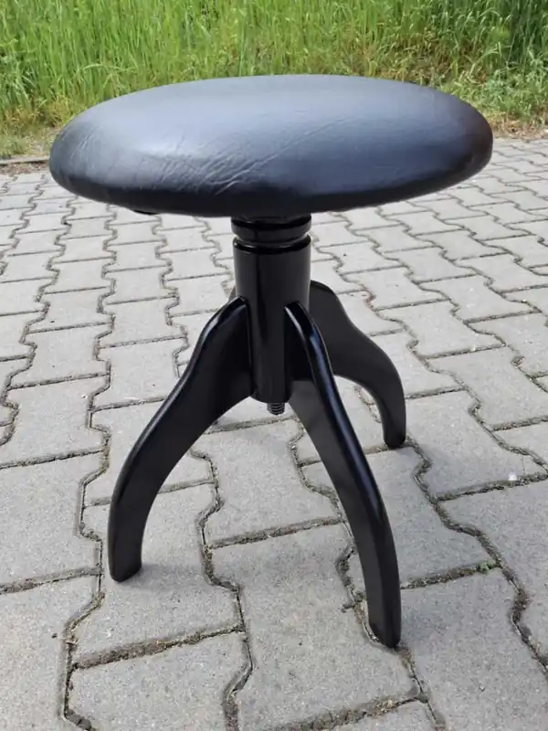 Celopolstrovaná stolička ke klavíru ČERNÁ Nejprodávanější