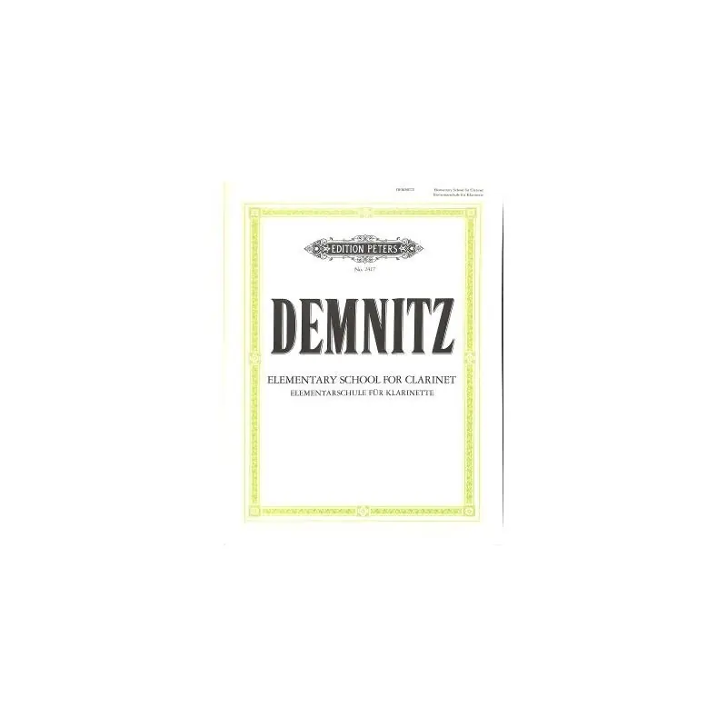 Sleva Základy hry na klarinet - Demnitz Friedrich