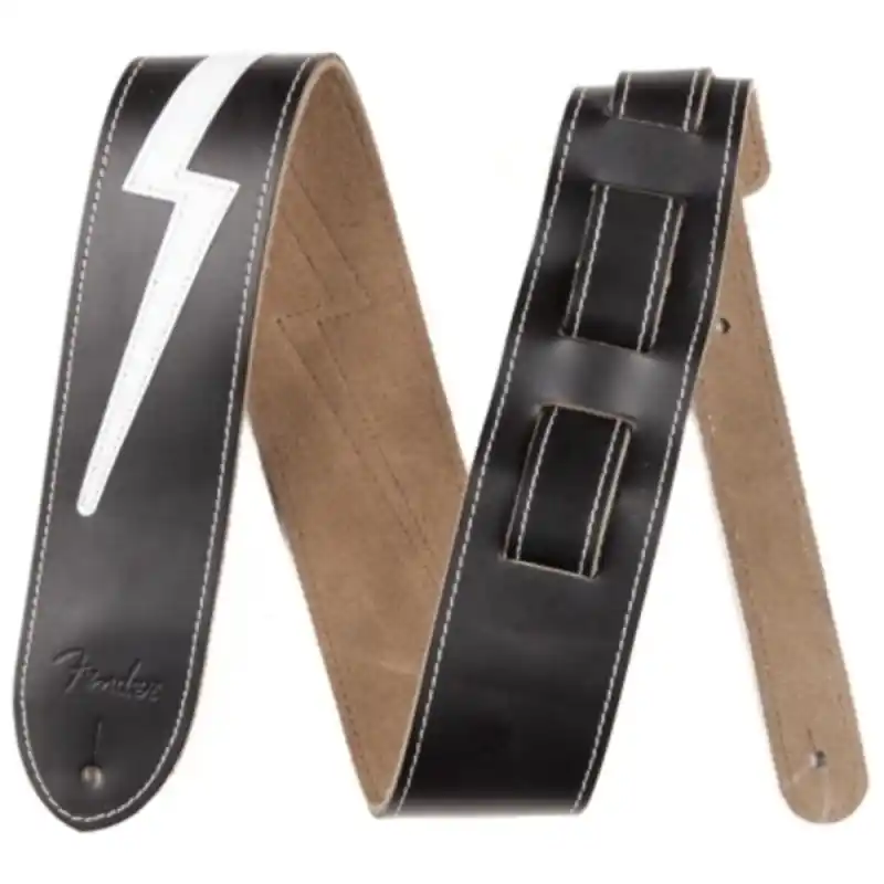 Výprodej Fender Strap Leather Lightning Bolt kožený kytarový popruh