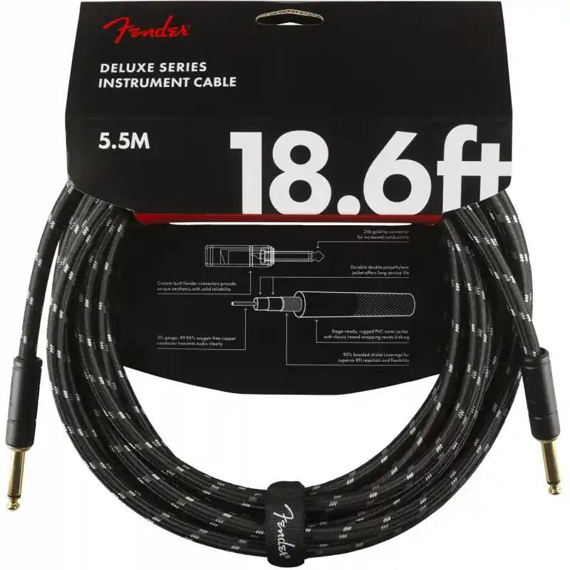 Fender Deluxe series instrument cable 18,6ft Super Cena