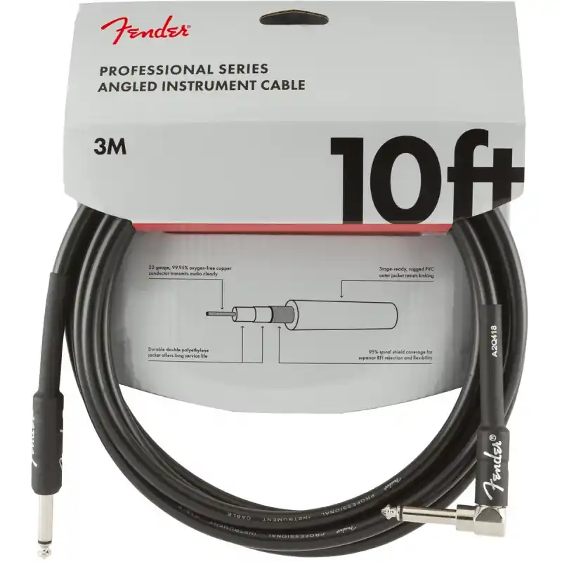Fender Professional series instrument cable angled 10ft Horká Nabídka