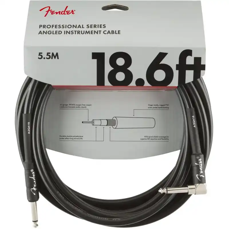 Bezpečná Platba Fender Professional series instrument cable angled 18,6ft