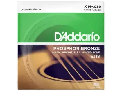 Ihned K Objednání Struny kovové pro akustickou kytaru D‘Addario EJ18 Phosphor Bronze Heavy .014 - .059