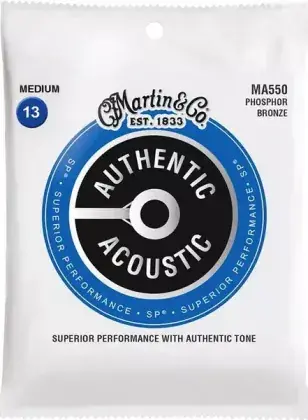 Novinka Struny kovové pro akustickou kytaru Martin MA 550 Medium - 13/56