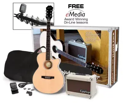 Elektroakustická kytara paket Epiphone Player Pack PR4E NA Must-Have