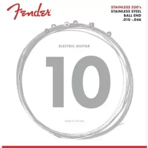 Struny pro elektrickou kytaru Fender 350R Stainless Steel, Ball End - 10/46 Vysoce Kvalitní
