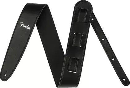Autentický Řemen kytarový Fender Vegan Leather Strap Black
