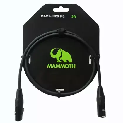 Jen Po Omezenou Doba Kabel mikrofonní Mammoth MAM LINES M3