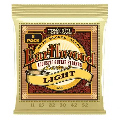 Struny kovové pro akustickou kytaru Ernie Ball EB 3004 - 11/52 - 3 Pack Vrácení Zdarma