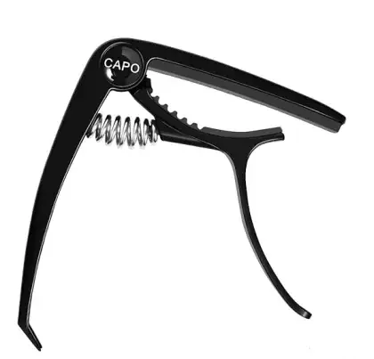 Cenově Výhodný Kapodastr akustická kytara FZone FC-76 Black
