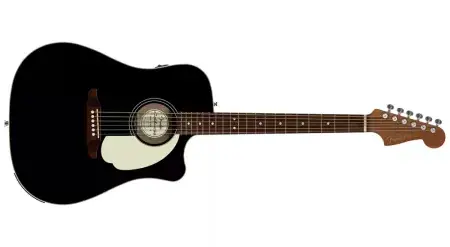 Autentický Akustická kytara Fender California Standard Redondo Black
