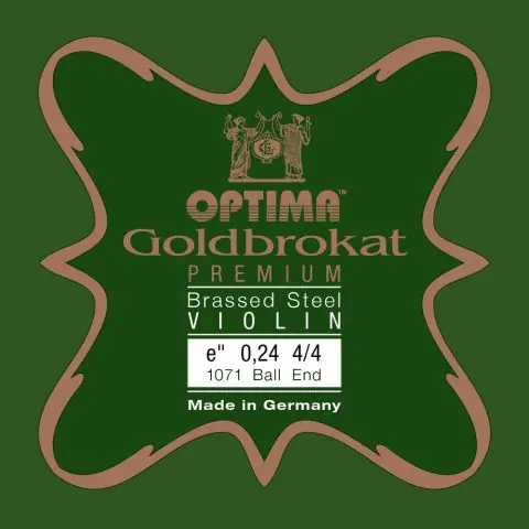 Optima struny pro housle Goldbrokat Premium - motaženo posazí Finální Výprodej