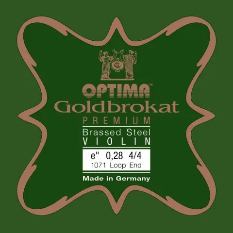 Optima struny pro housle Goldbrokat Premium - motaženo posazí Tovární Cena