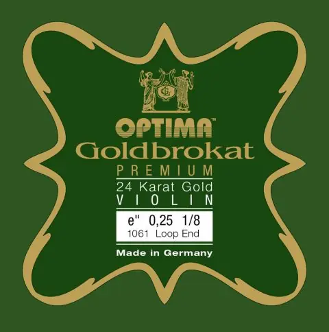 Struny pro housle Goldbrokat Premium 24 Karat Gold Cenová Bomba