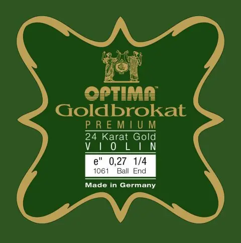 Zlevněný Struny pro housle Goldbrokat Premium 24 Karat Gold