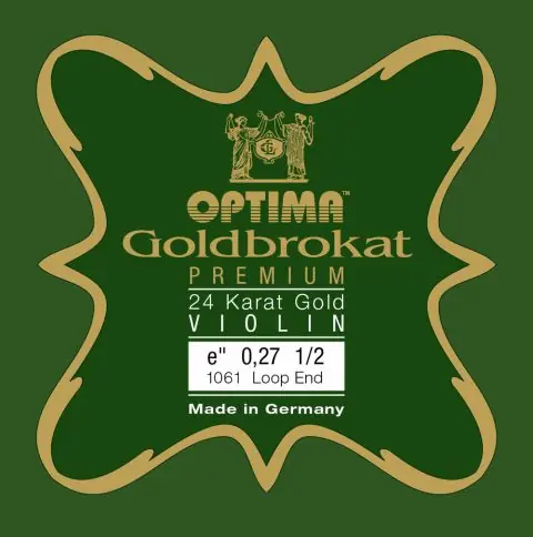 Struny pro housle Goldbrokat Premium 24 Karat Gold Objednat Nyní