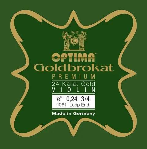 Cenově Výhodný Struny pro housle Goldbrokat Premium 24 Karat Gold
