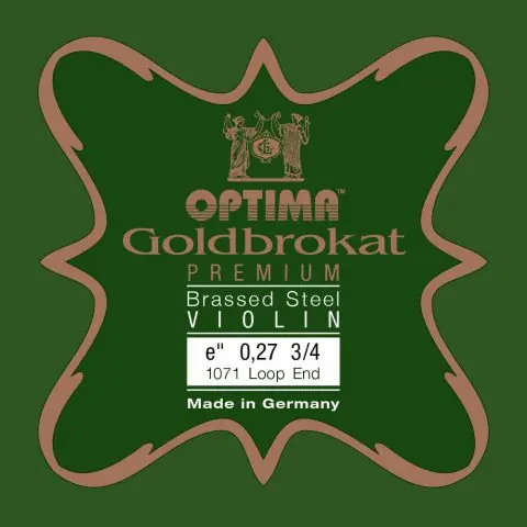 Akce Struny pro housle Goldbrokat Premium - motaženo posazí