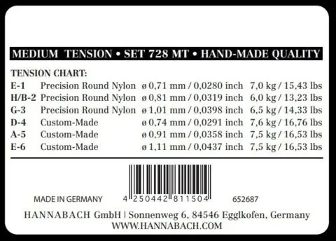 Struny pro klasickou kytaru série 728 Medium tension Custom Made Nakupujte Hned