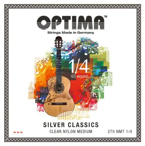 Optima struny pro klasickou kytaru SILVER CLASSICS - dětská kytara Poslední Šance