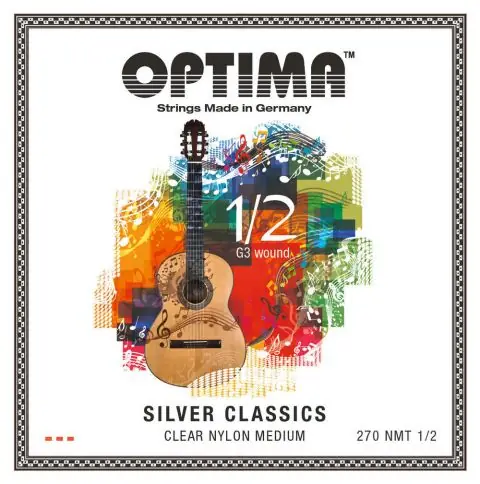 Sleva Optima struny pro klasickou kytaru SILVER CLASSICS - dětská kytara