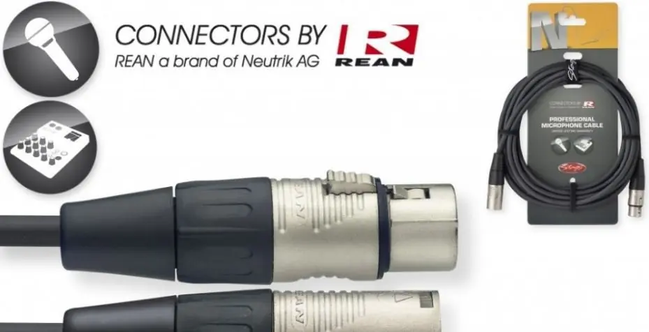 Stagg NMC3R, kabel XLR/XLR, 3m Akce