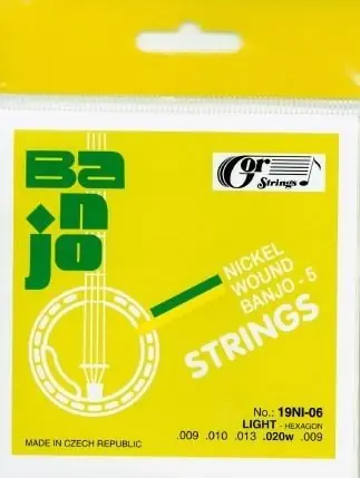 Bezpečná Platba Gorstrings Banjo 5 strunné struny 0,010
