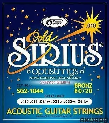 Kytarové struny SIRIUS Gold SG2-1044 ,,10,, Vrácení Zdarma