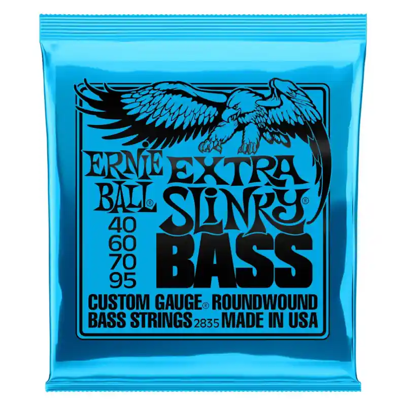 Ernie Ball Extra Slinky Bass Nickel Wound .040 - .095 - struny na basovou kytaru Dokud Zásoby Vydrží