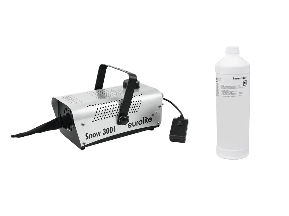 Eurolite Set výrobník sněhu Snow 3001 + 1l kapaliny Bezpečná Platba